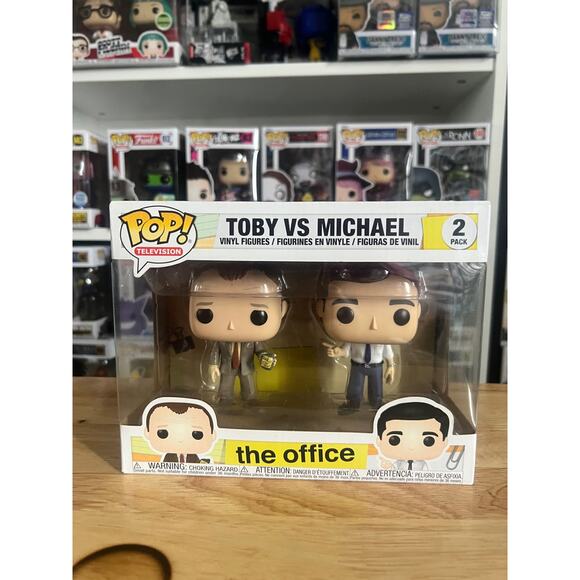 VAULTED Toby vs. Michael The Office Funko Pop 2-Pack Television Scott Flenderson - Picture 1 of 6